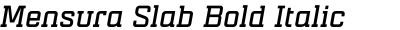 Mensura Slab Bold Italic